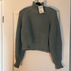 H&M Olive Turtleneck Sweater